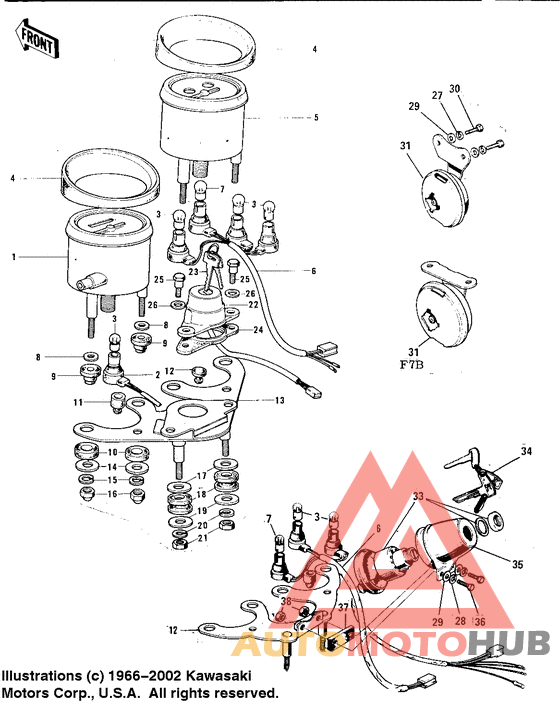 Meters/ignition switch