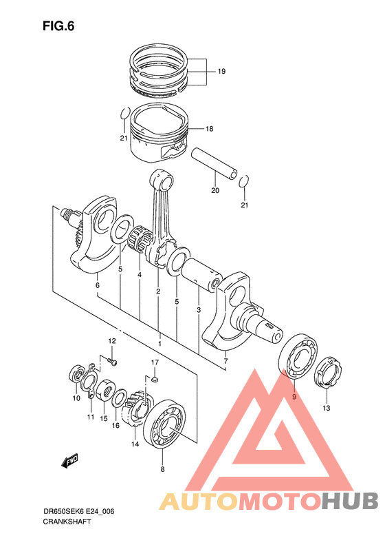 Вал коленчатый