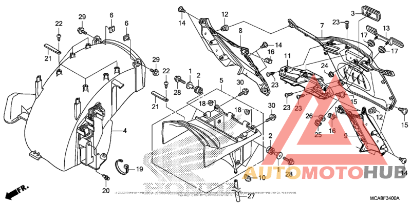 Задний бампер