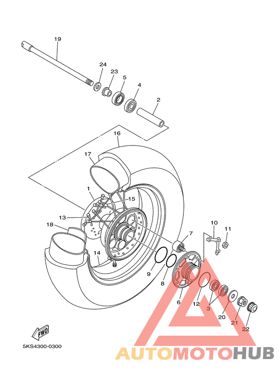 Переднее колесо