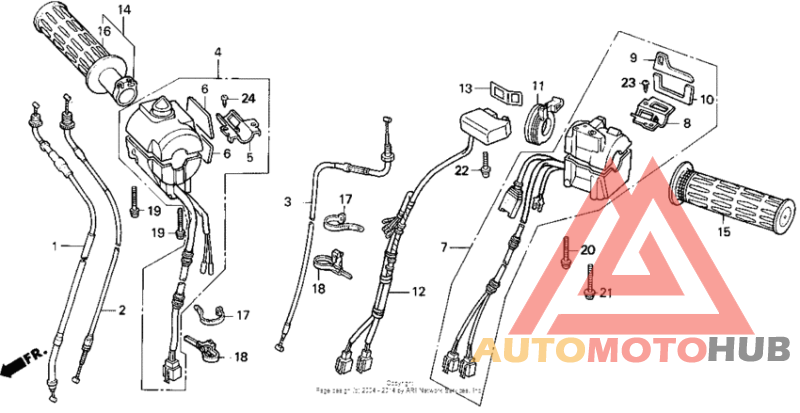 Gl1500i handle switch