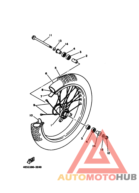 Переднее колесо