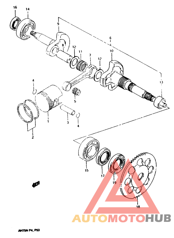 Вал коленчатый