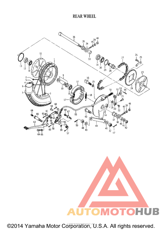 Переднее колесо