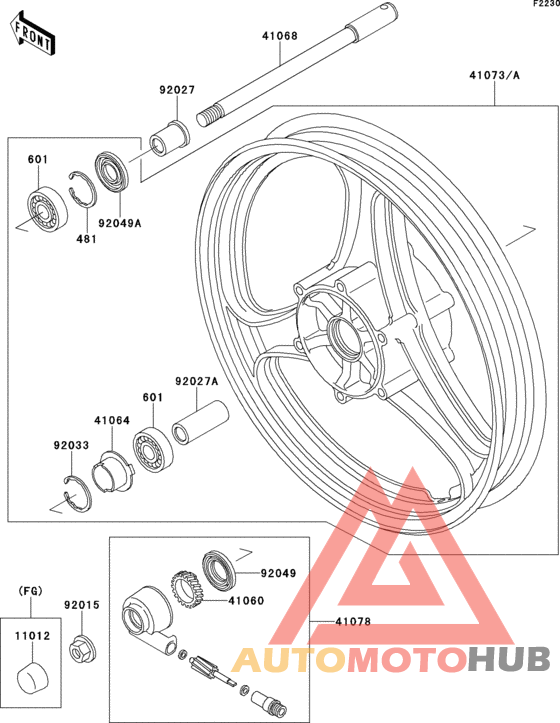 Переднее колесо