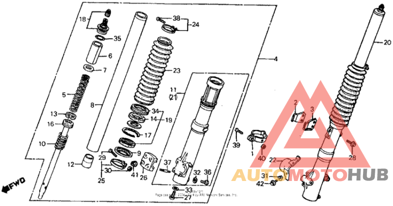 Front shock absorber 84