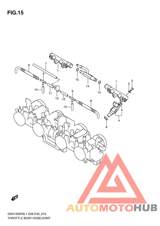 Throttle body hose/joint