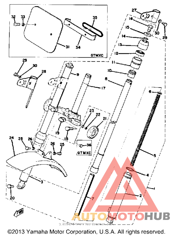Front fork - front fender
