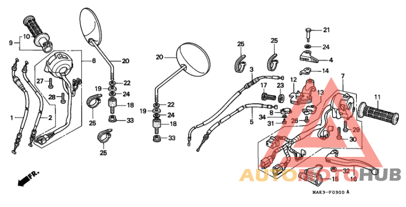 Handle lever/switch/ cable