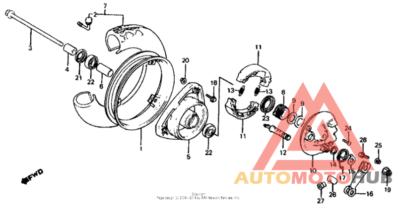 Переднее колесо