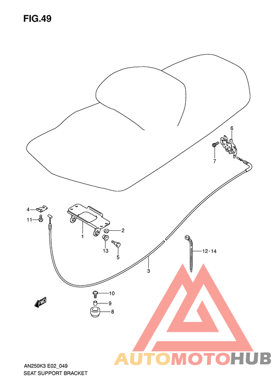 Seat support bracket