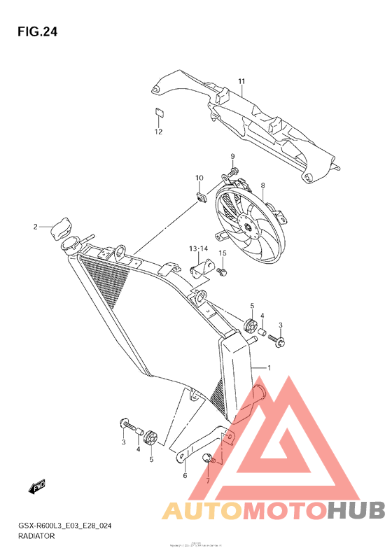 Radiator (Gsx-R600L3 E33)