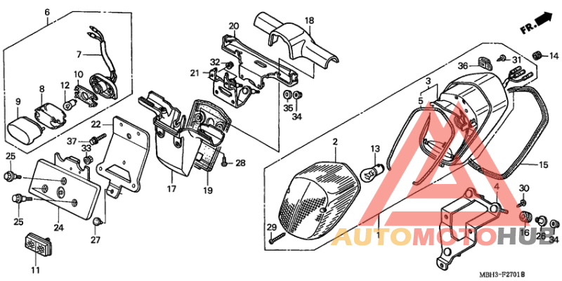 Taillight unit ass`y