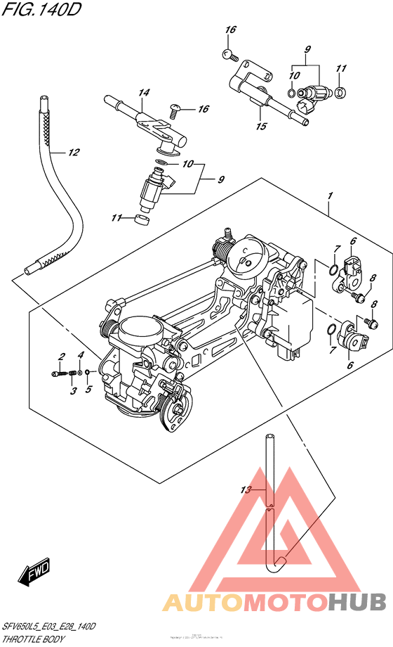 Throttle Body (Sfv650Al5 E28)