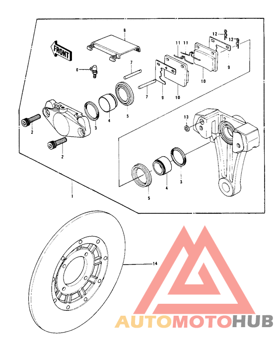 Передний суппорт