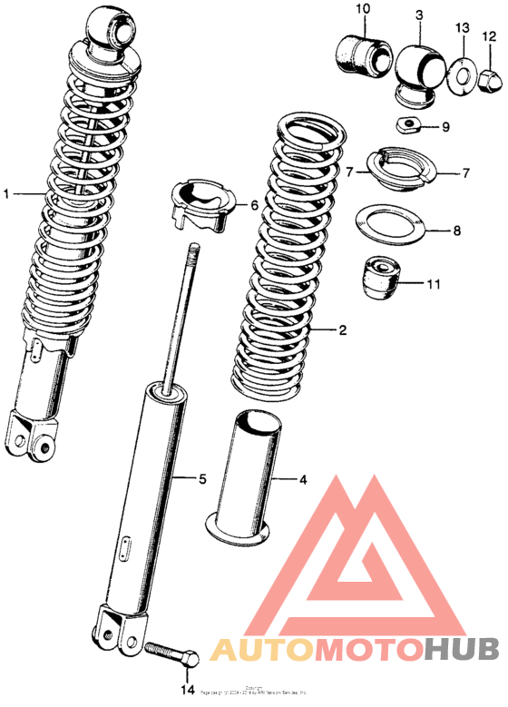 Rear shock absorber k1
