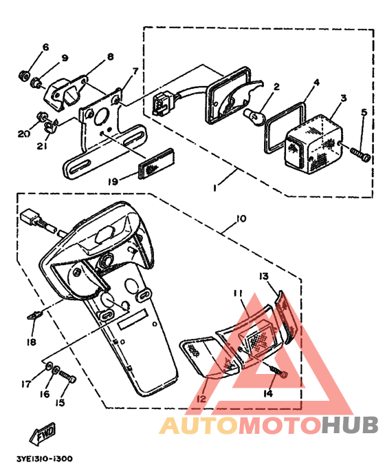 Taillight unit ass`y