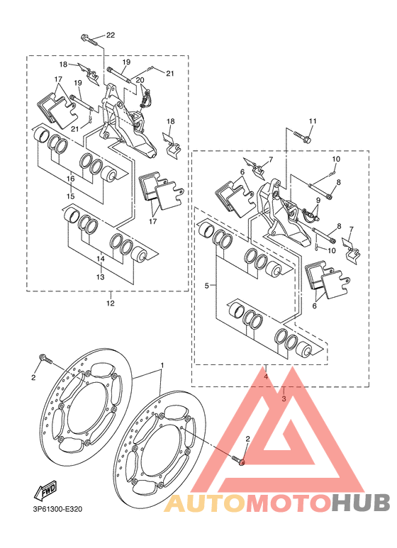 Передний суппорт