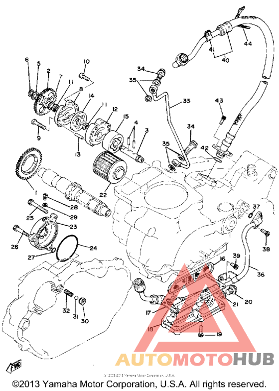Oil pump oil cleaner