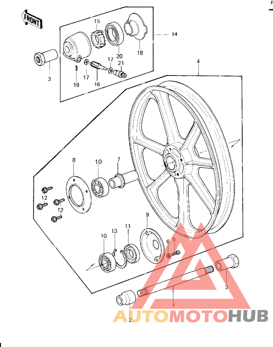 Front wheel/hub
