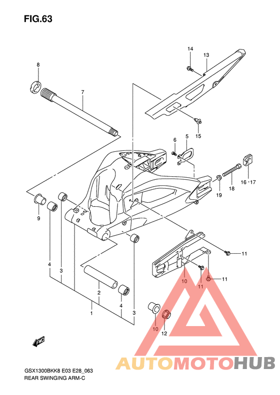 Rear swingingarm
