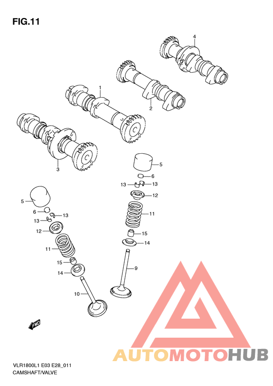 Распредвал -клапана