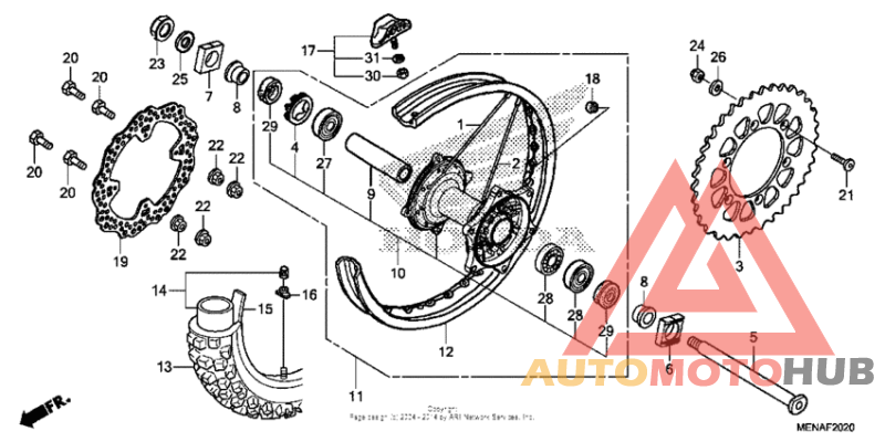 Переднее колесо