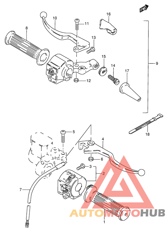 Рулевой переключатель