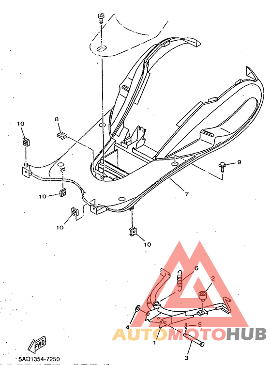 Stand. footrest