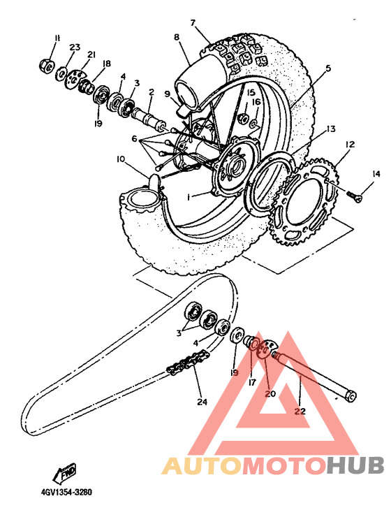Переднее колесо