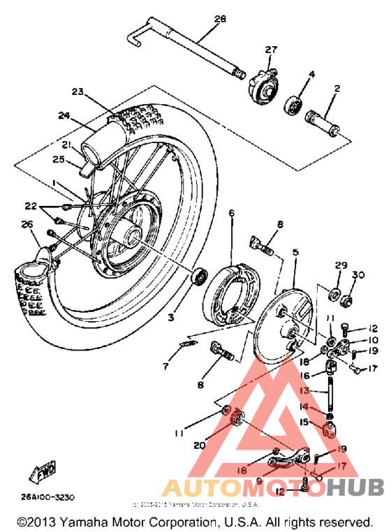 Переднее колесо