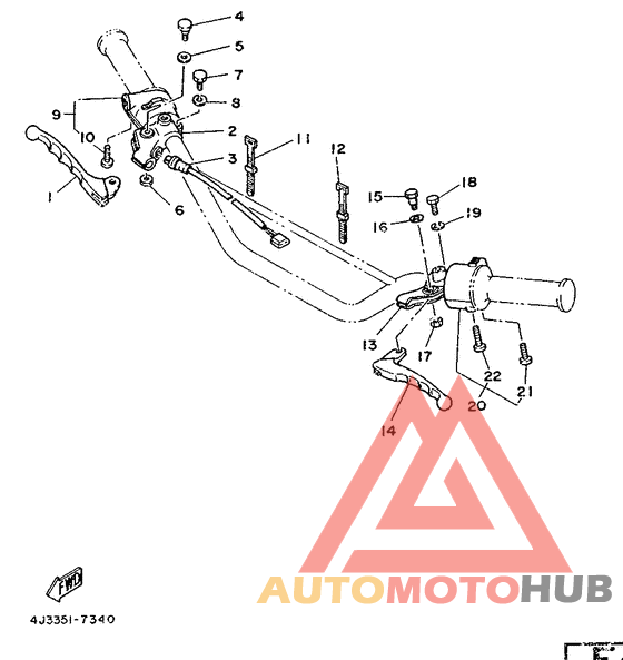 Handle switch. lever