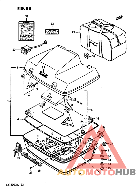 Travel trunk gv1400gcg