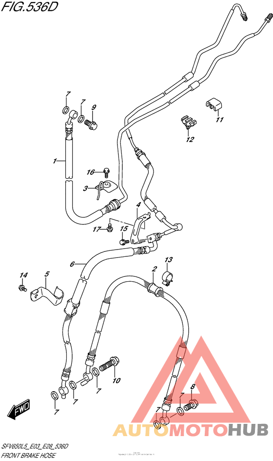 Front Brake Hose (Sfv650Al5 E28)