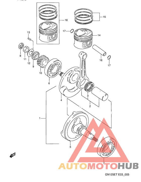 Вал коленчатый