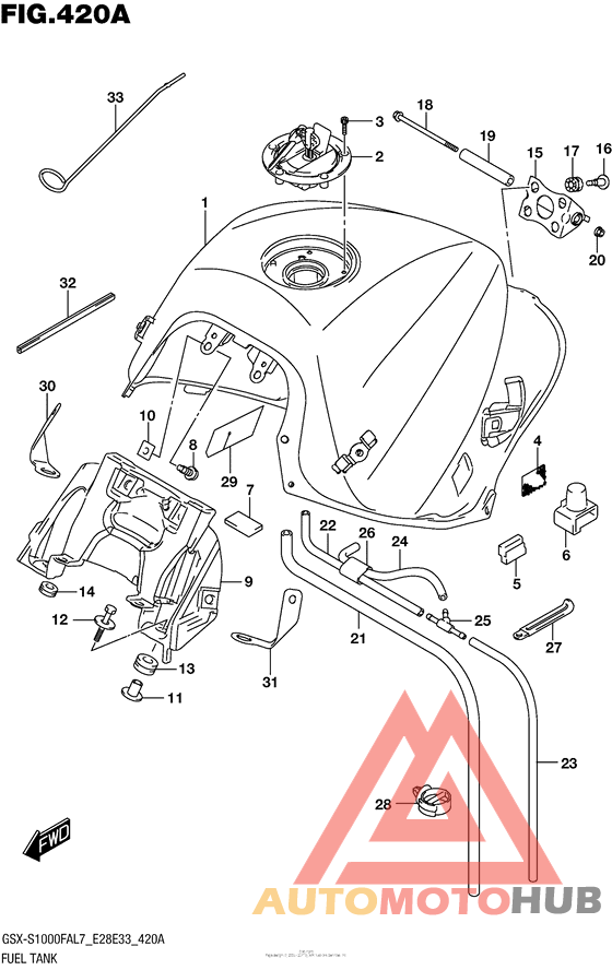 Fuel Tank (Gsx-S1000Fal7 E28)