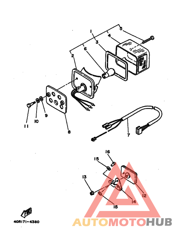 Taillight unit ass`y