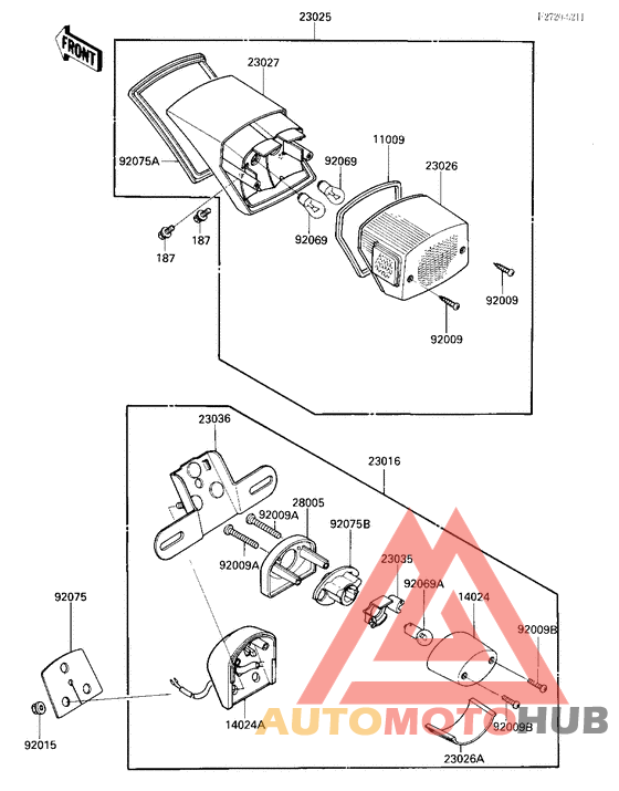 Taillight unit ass`y
