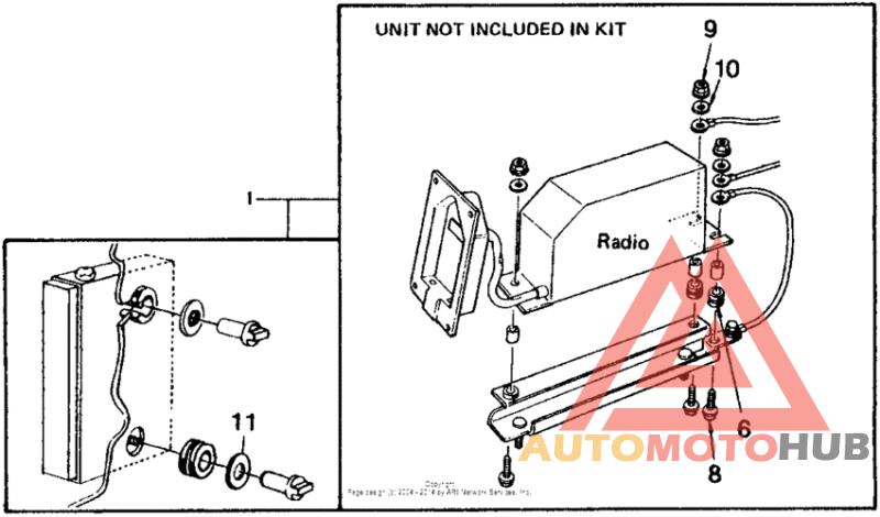 Rubber mount kit (type i) 81-82