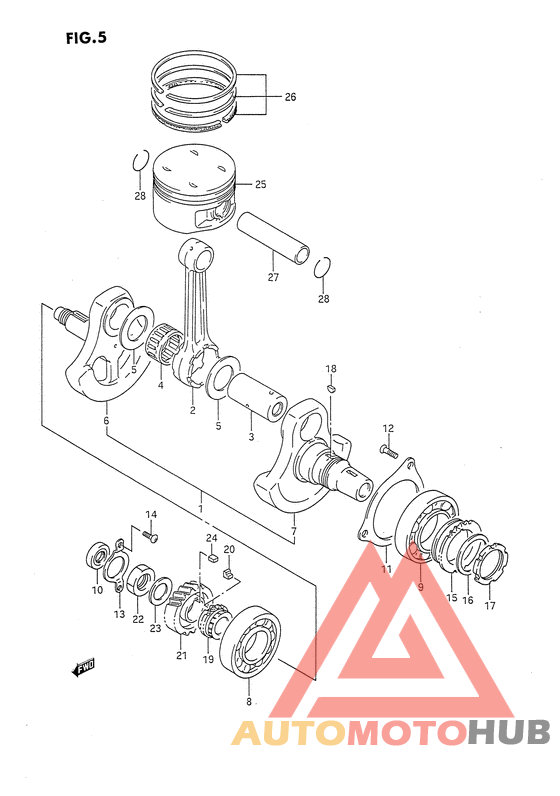 Вал коленчатый