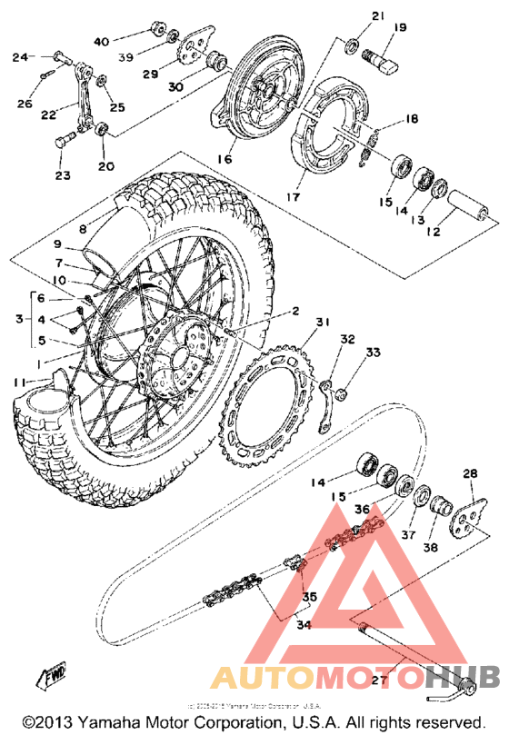 Переднее колесо