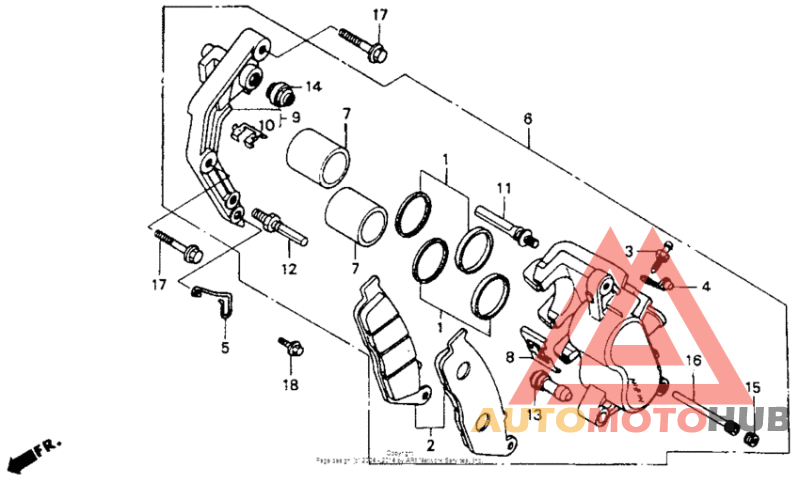 Fr. brake caliper 94