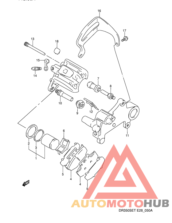 Задний суппорт