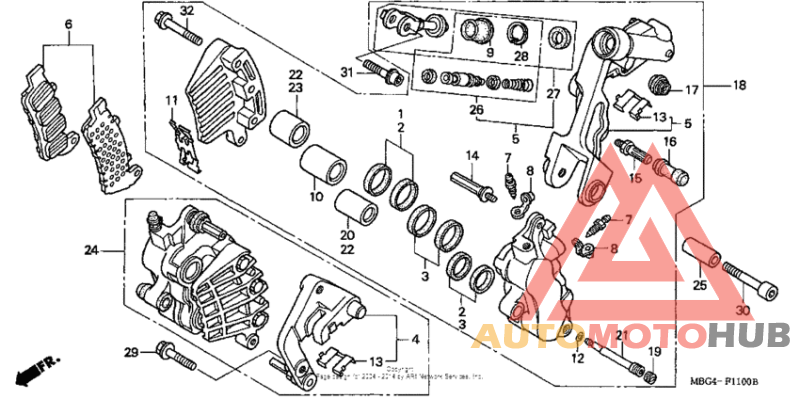 Передний суппорт