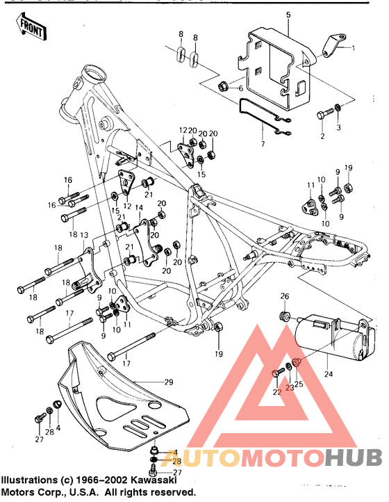 Frame fittings/battery case/tool case