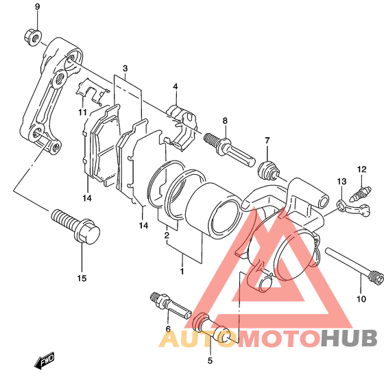 Передний суппорт