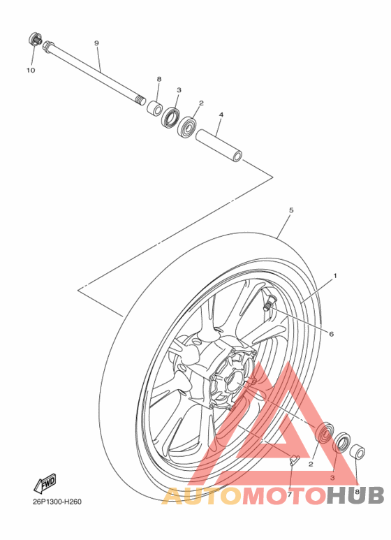Переднее колесо