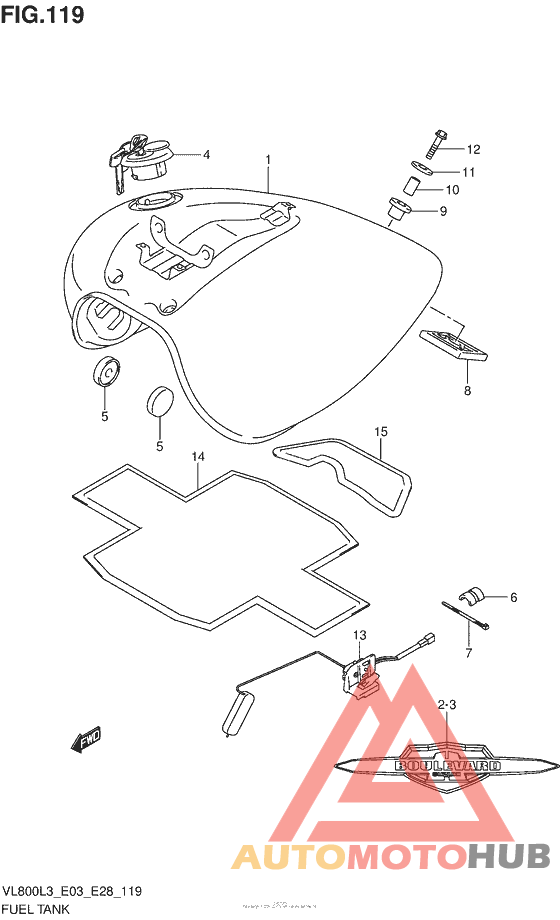 Fuel Tank (Vl800L3 E03)