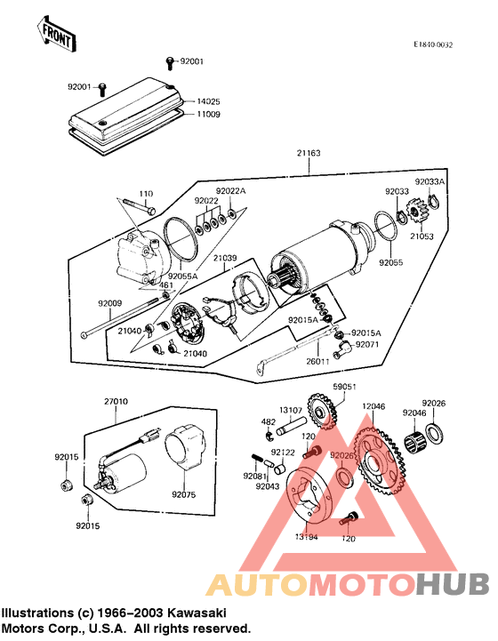 Starter motor/starter clutch