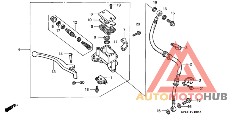 Fr. brake master cylinder